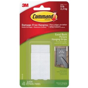 3M Command 17212-ES Easel-Back Picture Hanging Strips -