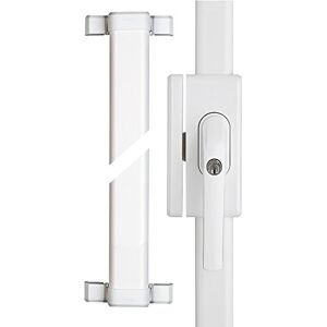 ABUS FOS650 AL0145 Additional Window Lock with Pressure Cylinder Keyed Alike - ABUS Security Level 10 - 73004 - White