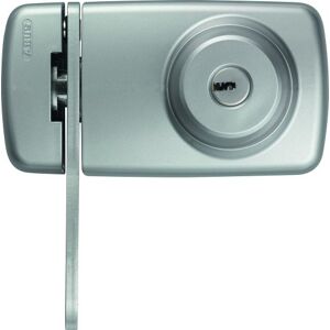 ABUS 532788 7035 S Additional Door Lock with Cylinder and Stirrup on Both Sides Silver