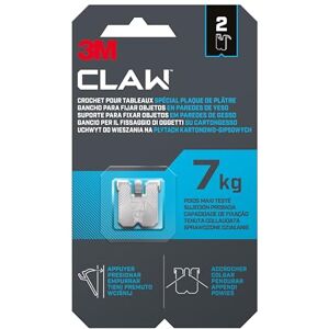 3M Claw 7 kg 3PH7-2WMR Plasterboard Hook 2 Hooks