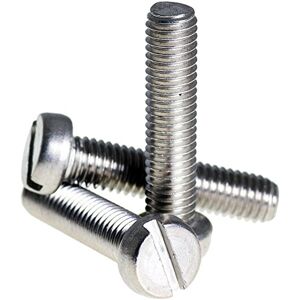 Bolt Base (3mm) M3 x 10 A2 Stainless Steel Slotted Cheese Head Machine Screws Slot Screw DIN 84-5 Pack