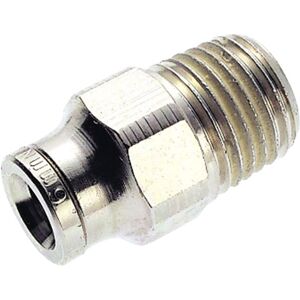 Norgren Pneufit 101251048 Straight Adaptor 10mm Hose O/D to R1/2 B...