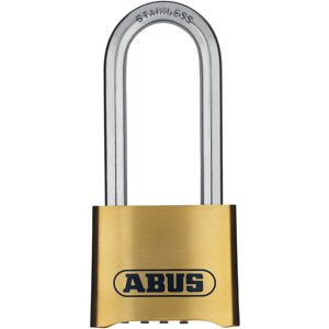 Abus 180IB/50HB63 Weatherproof Long Shackle Brass Combination Padlock 50mm