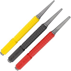 Stanley 0-58-930 DynaGrip 3 Piece Nail Punch Set