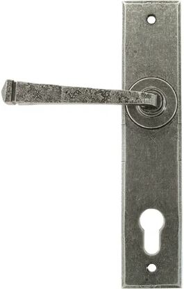 From The Anvil Avon Interior Mortise Door Handle From The Anvil Finish: Pewter Patina Small