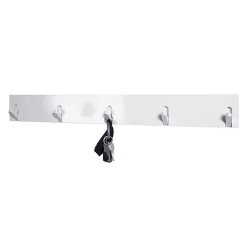House Additions Wall Mounted Coat Rack House Additions Finish: White  - Size: 114cm H X 51cm W X 28cm D