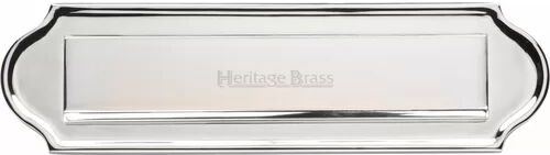 Heritage Brass Letterbox Heritage Brass Colour: Polished Chrome  - Size: 93cm H X 53cm W X 45cm D