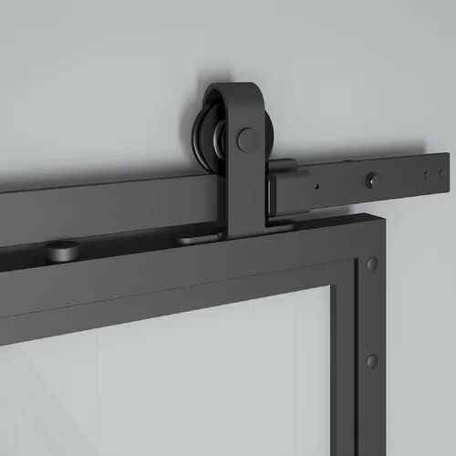 Symple Stuff Baarde Sliding Door Hanger Frame Hardware Kit Symple Stuff  - Size: 142cm H X 75cm W