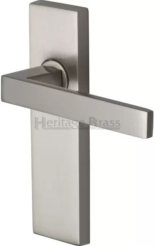 Heritage Brass Passage Door Handle Heritage Brass Finish: Satin Nickel  - Size: 24cm H X 4cm D