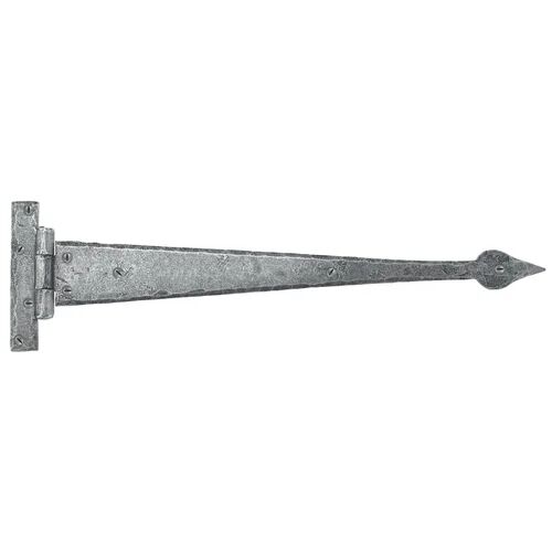 From The Anvil 13cm H x 46.6cm W Surface Mount Pair Door Hinges From The Anvil Finish: Pewter Patina