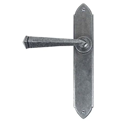 From The Anvil Gothic Passage Door Handle From The Anvil Finish: Pewter Patina