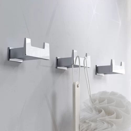 Symple Stuff Zac Wall Mounted Robe Hook Symple Stuff  - Size: 13cm H X 61cm W X 27cm D