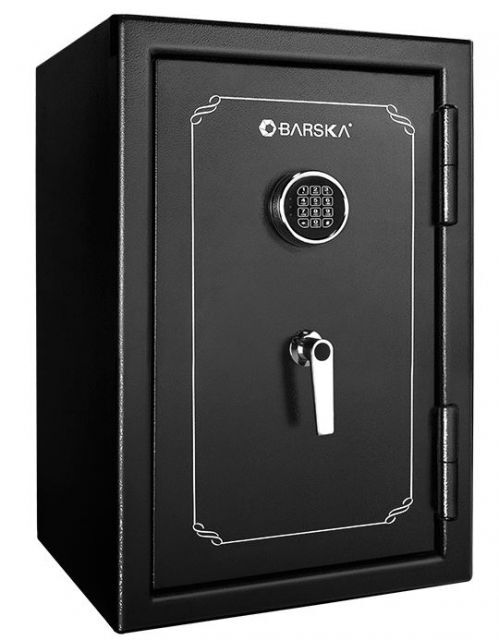 Photos - Safe Barska FV-500 Fireproof Vault , Pry-Resistant Recessed Door, Black, Ou 
