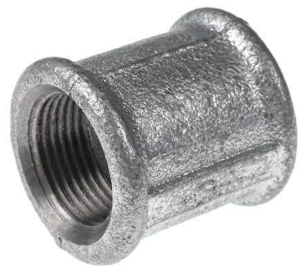 Georg Fischer Raccordo in ferro malleabile galvanizzato , connessione BSPP 3/4" femmina x BSPP 3/4" femmina, 770270205