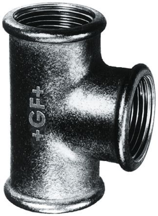 Georg Fischer Raccordo in ferro malleabile , connessione BSPP 1 1/2" femmina x BSPP 1 1/2" femmina, A T, 770130108