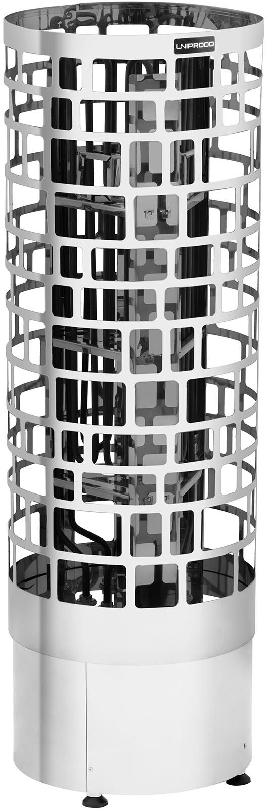 Uniprodo Poêle pour sauna- 6 kW - Modèle en colonne - 30 à 110 °C UNI_SAUNA_V6.0KW