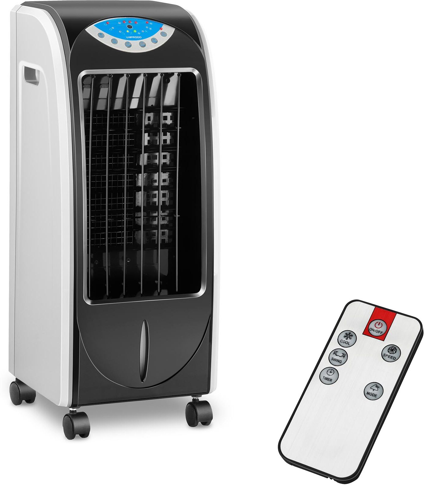 Uniprodo Rafraichisseur d'air évaporatif mobile - 3-en-1 - Réservoir d'eau de 6 litres UNI_COOLER_02