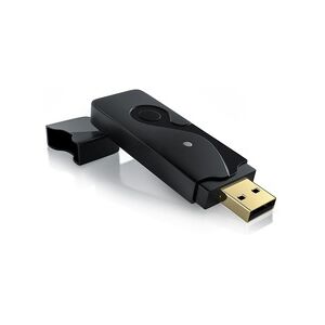 CSL - USB WLAN Stick Adapter DualBand, 2,4GHz & 5GHz bis zu 300 Mbit/s, USB 2.0, MU-MIMO, kompatibel mit Windows 7-11, Schwarz