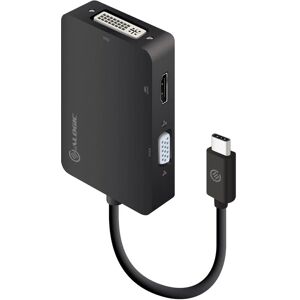 ALOGIC 3-in-1 USB-C to HDMI DVI VGA Adapter - Male to 3-Female