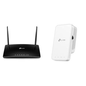 TP-Link Archer MR550 Router 4G+ Cat6 300Mbps, Wi-Fi AC1200 Dual Band & RE330 WLAN Verstärker Repeater AC1200