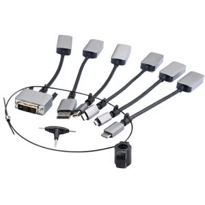 Prokord Video Adapter Kit Premium All+usb Dvi-d, Displayport, Displayport Mini, Hdmi Micro, Hdmi Mini, Usb-c Han Hdmi Hun Sort