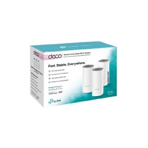 TP-Link Deco E4 - - Wi-Fi-system - (3 routere) - mesh - Wi-Fi 5 - Dual Band (pakke med 3)