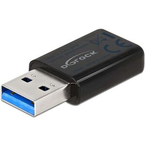 Delock Usb 3.0 Trådløs Wlan Wi-Fi Dongle - 867 + 300 Mbps - Sort