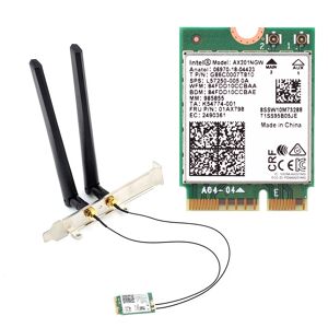 fenvi Adaptateur sans fil double bande 2.4Gbps  carte reseau  Bluetooth 802  wi-fi 6  pour Intel AX201