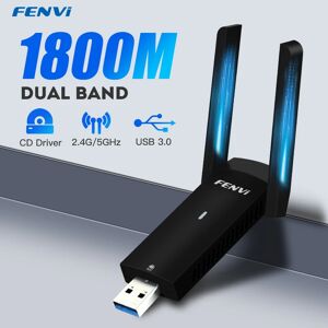 fenvi Carte reseau sans fil USB 1800 Wifi 6  3.0 Mbps  dongle USB LAN  Ethernet  pour touristes  bande