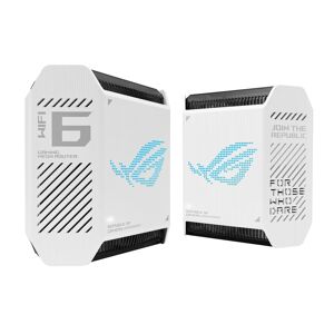 Asus ROG Rapture GT6 (W-2-PK) Tri-bande (2,4 GHz / 5 GHz / 5 GHz) Wi-Fi 6 (802.11ax) Blanc 4 Interne - Neuf - Publicité