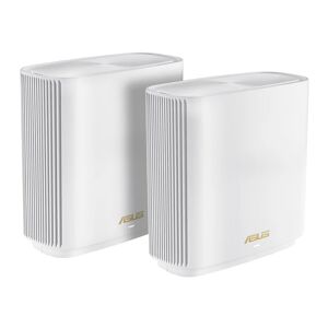 Asus ZenWiFi AX (XT9) AX7800 2er Set Weiß Tri-bande (2,4 GHz / 5 GHz / 5 GHz) Wi-Fi 6 (802.11ax) Blanc 4 Interne - Neuf - Publicité