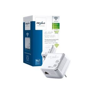 DLAN 500 WiFi - Pont - HomePlug AV (HPAV) - 802.11b/g/n - 2,4 Ghz - Branchement mural