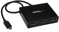 StarTech.com Hub USB C - 3 ports - USB-C vers DisplayPort - Hub MST - Splitter multi-écrans - USB Type-C vers 3x DP (MSTCDP123DP) - adaptateur vidéo externe