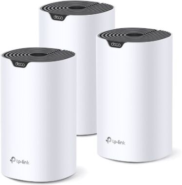 TP-Link Deco S7 (3-pack) Dual-band (2.4 GHz/5 GHz) Wi-Fi 5 (802.11ac) Bianco, Nero Interno (DECO S7(3-PACK))