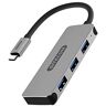 SiteCom CN-387 USB-C Hub 3 poorten USB-C stekker op 3 poorten USB 3.1 aluminium hub