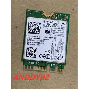 Genuine FOR Dell V7RMP 0V7RMP Intel Wireless 7265NGW 802.11ac WLAN WiFi Bluetooth 4.0 Card Test OK