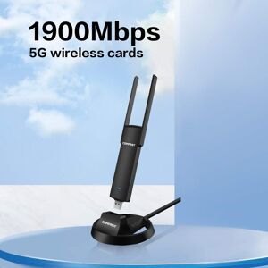 SHEIN COMFAST CF-939AC Reaktek RTL8814AU Comtroller 1900Mbps(2.4G+5G) Wireless USB WiFi Adapter 802.11AC Network Card With 4dbi Antenna For Windows Black