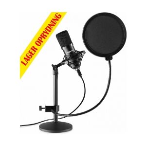 USB Studio Mikrofon sæt - Sort TILBUD NU