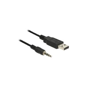 Delock Cable USB TTL male > 3.5 mm 4 pin stereo jack male 1.8 m (5 V) - Seriel adapter - USB - seriel