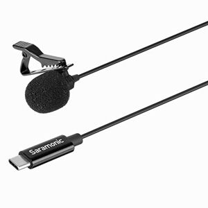 Saramonic Microphone Lavalier avec USB-C pour appareils Mobiles et Ordinateurs avec câble de 2 m et Adaptateur USB-C à Angle Droit (LavMicro U3A) - Publicité