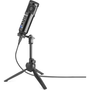 Vonyx CM320B Studio Microphone USB Noir avec Echo - Microphones de studio