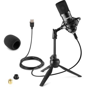 Vonyx CM300B Studio Microphone USB Noir - Microphones de studio
