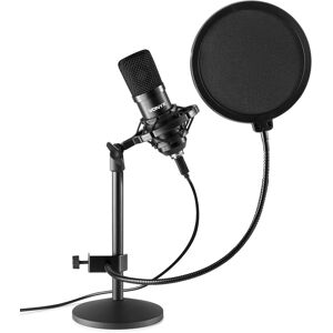 Vonyx CMTS300 Jeu de microphones de studio noir - Microphones de studio