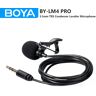 Boya BY-LM4 pro 3.5mm trs condensador lapela lapela microfone para BY-WM4 pro dslrs câmeras