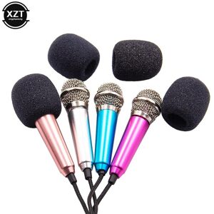 LeBang Portable 3.5mm Stereo Studio Mic KTV Karaoke Mini Microphone For Smart Phone Laptop PC Desktop Handheld Audio Microphone