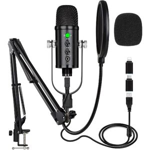 Bobo Life USB Microphone Condenser Computer PC Gaming Mic Podcast Microphone Kit for Streaming,Recording,Vocals,ASMR,Voice,Cardioid Studio Microphone