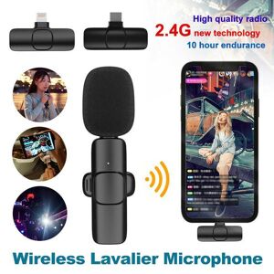 Walmart online Wireless Lavalier Microphone 1 Audio Receiver + 2 Mic Audio Video Gaming Recording Type-C Plug-and-Play for YouTube Facebook Vlog TikTok
