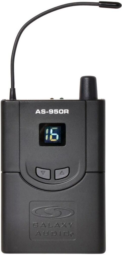 Galaxy Audio AS-950R Bodypack Receiver for Wireless Personal Monitor, 470-489MHz