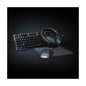 Nedis Gaming Combo Kit - 5-in-1 - Tastatur, Headset, Maus und Mauspad - Schwarz - QWERTY - ND-Layout Nedis