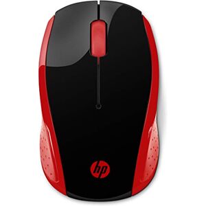 HP 200 (2HU82AA) kabellose Maus (1.000 dpi, 3 Tasten, Scrollrad, USB dongle) schwarz / rot